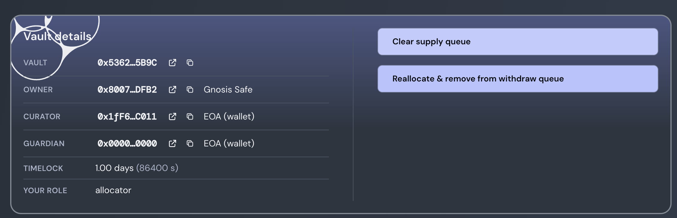 Clear supply queue