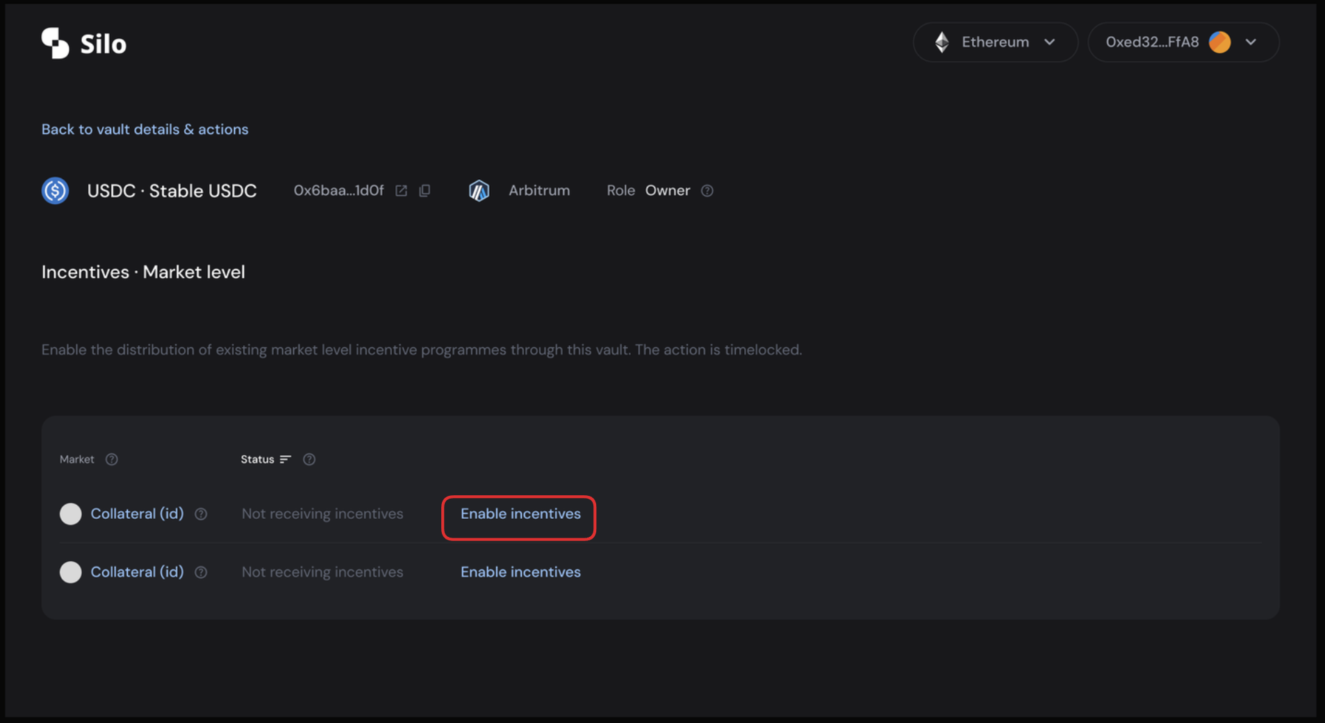 Enable Incentives